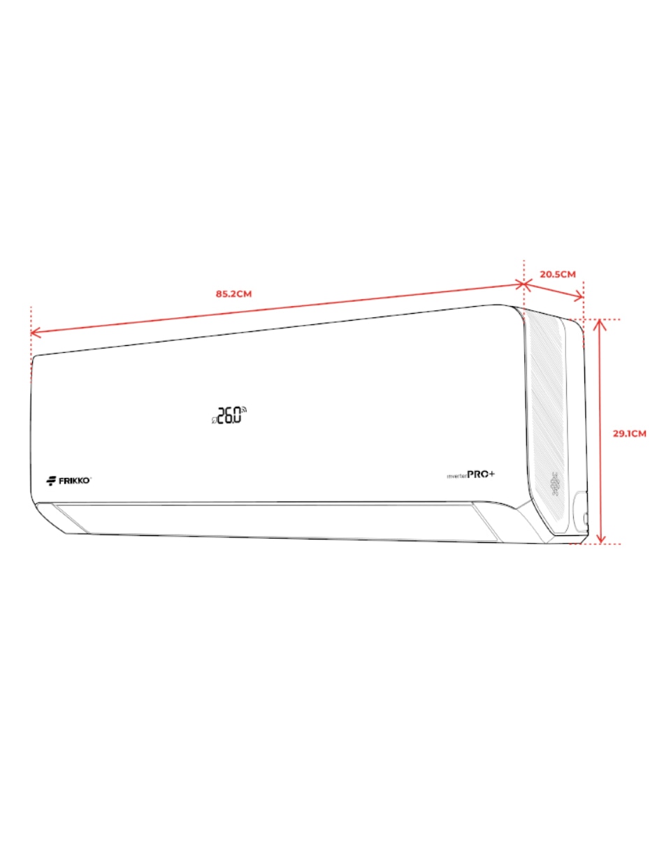 Aire acondicionado mini split inverter PRO+ frío y calor 121HPRO+ 115 V 5
