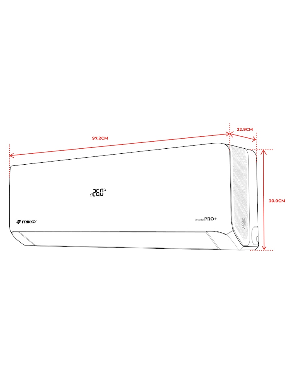 Aire acondicionado mini split inverter PRO+ frío 18000 BTU 182CPRO+ 230 V 5