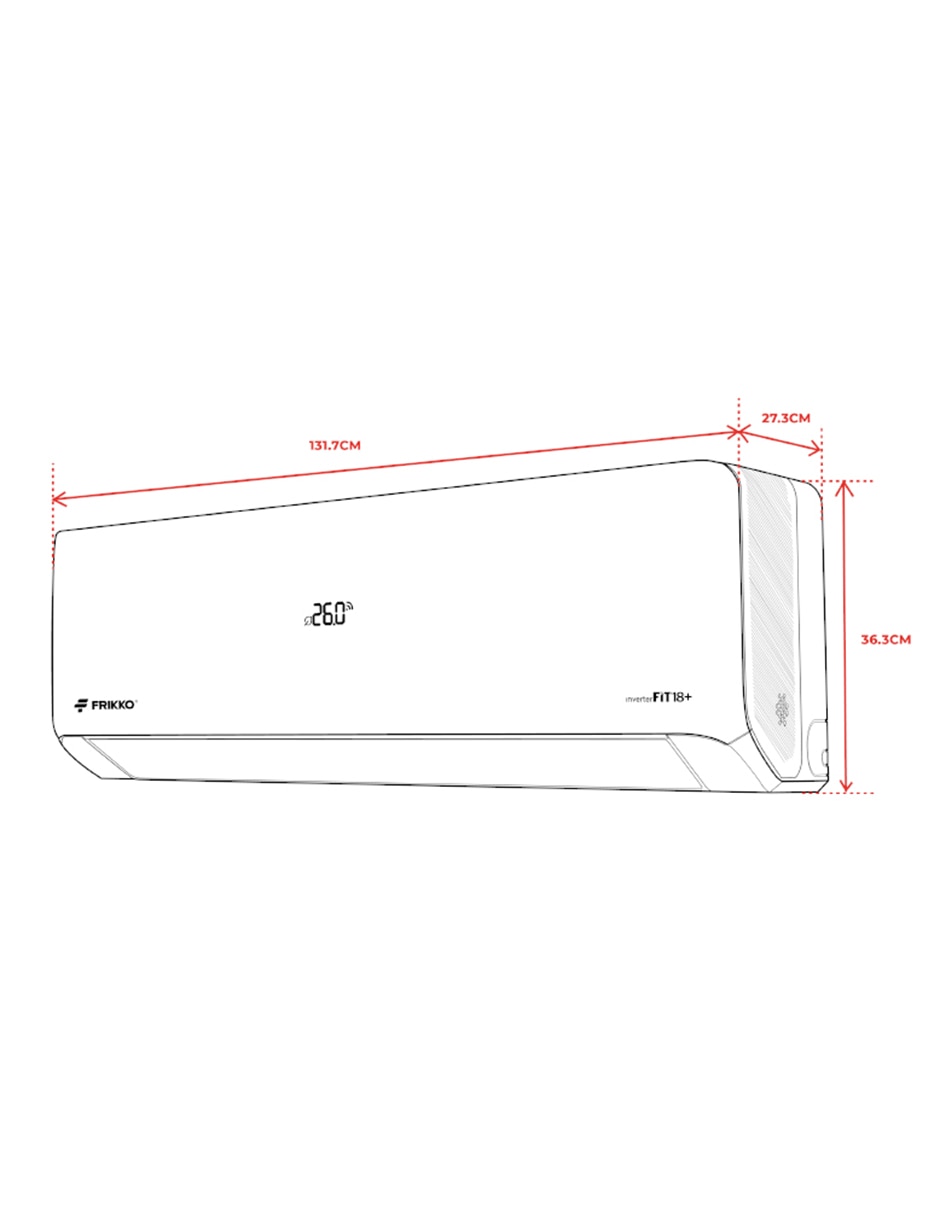 Aire acondicionado mini split inverter FIT18+ frío 362CFIT18+ 230 V 5