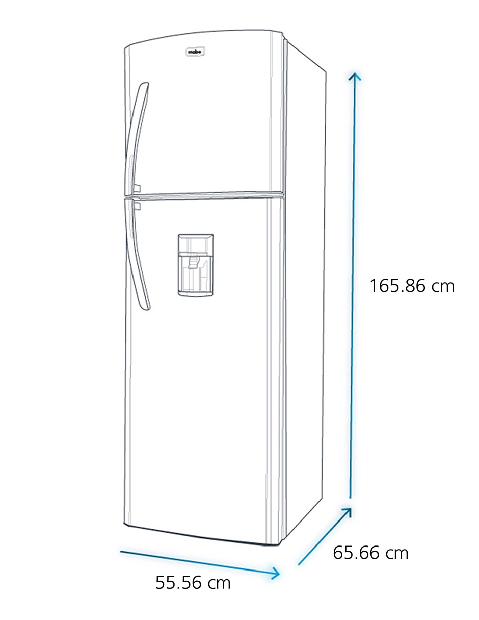 Refrigerador top mount 10 pies cúbicos no frost RMA250FYMRP0 10