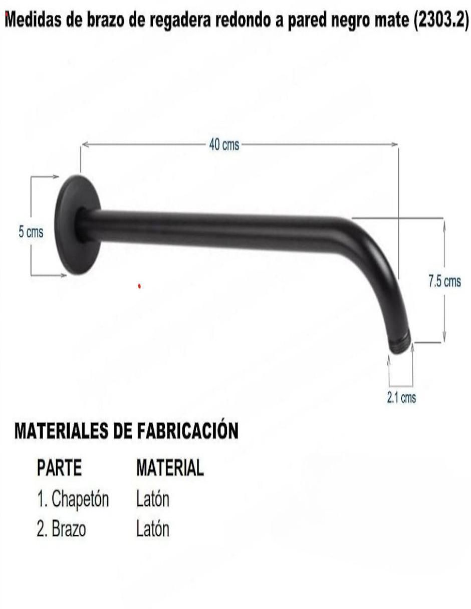 Brazo regadera para baño 3