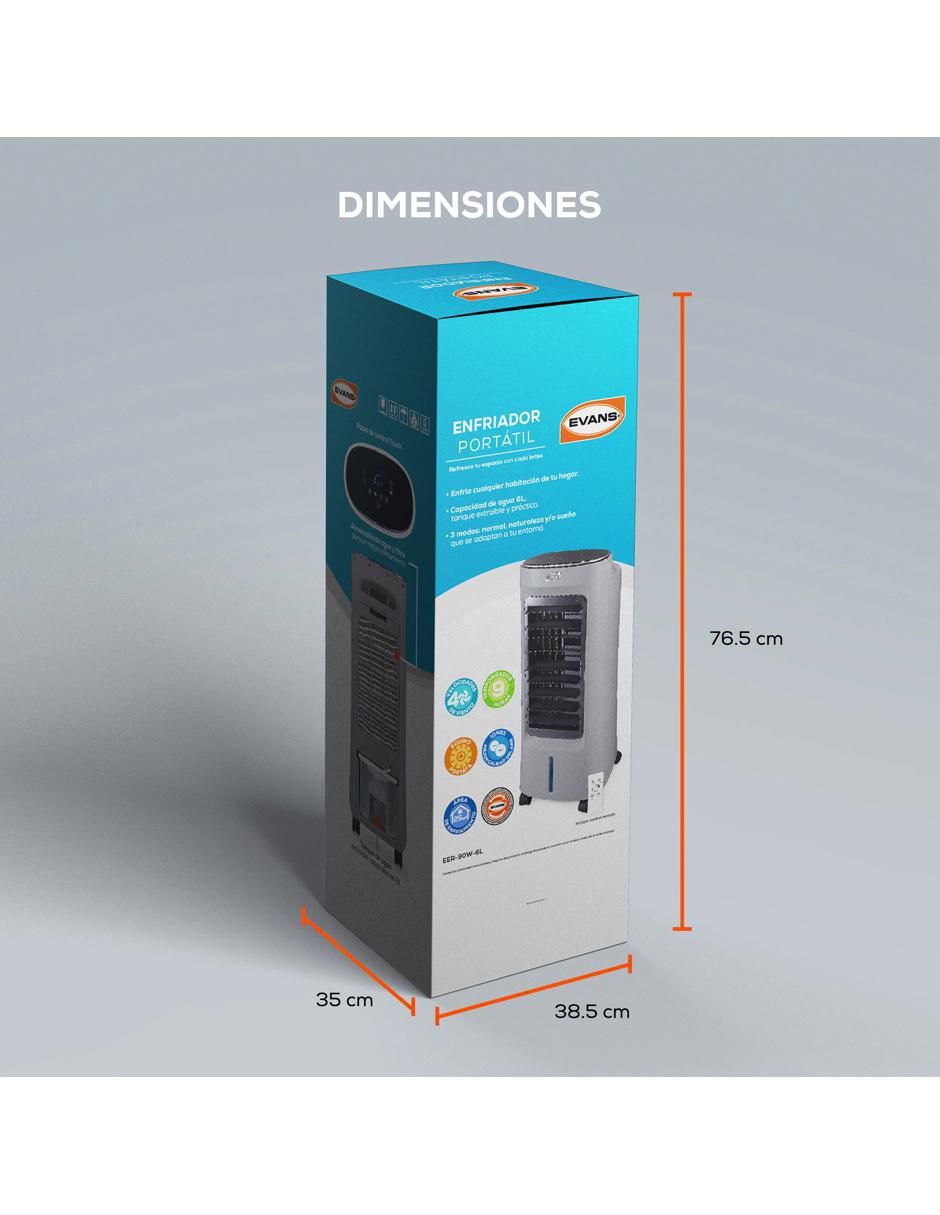Enfriador evaporativo frío 6 l EER-90W-6L 110 V 5