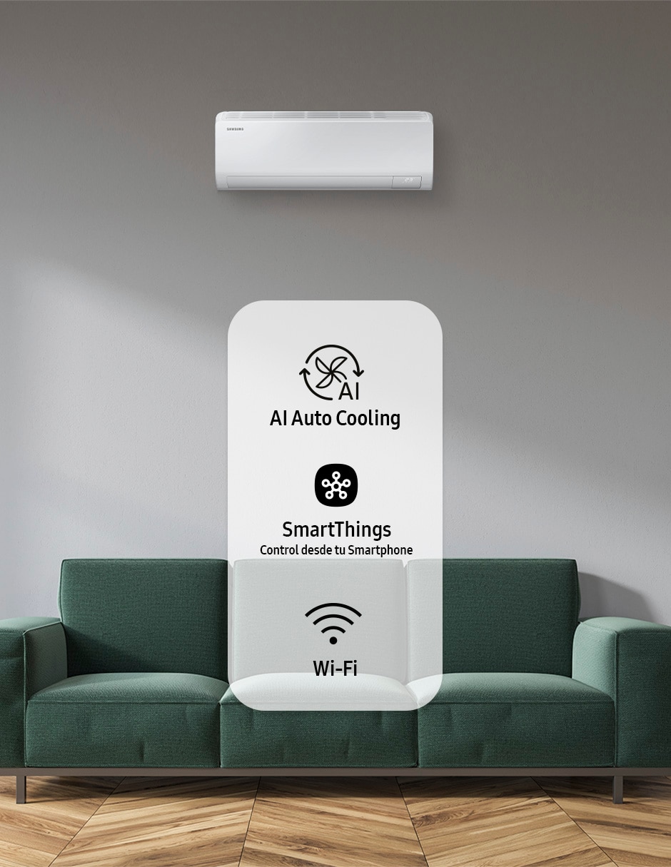 Aire acondicionado mini split inverter Frío y calor 12000 BTU AR50F12C1LH/AX 220 V 7