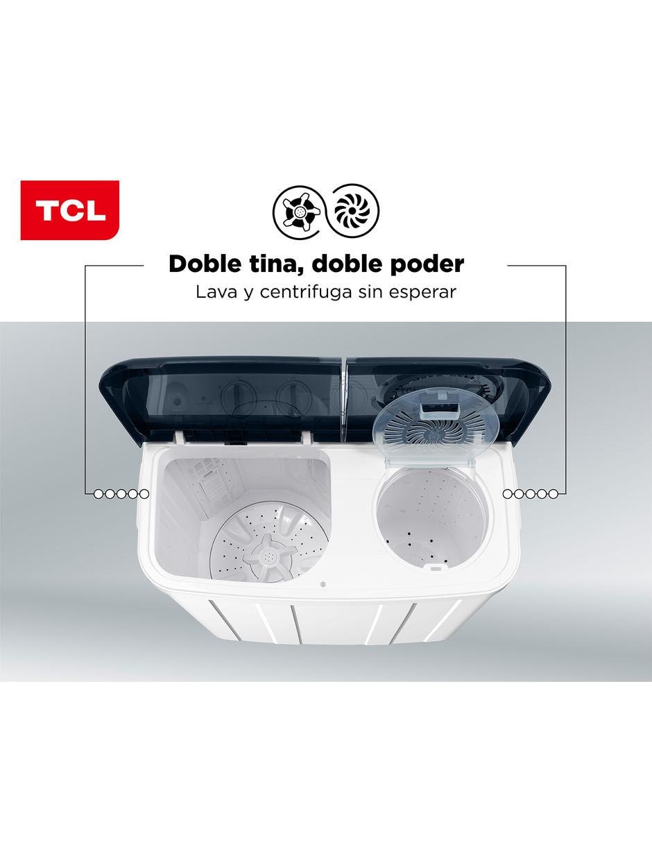 Lavadora doble tina 14 kg semiautomática carga superior twt14s 3