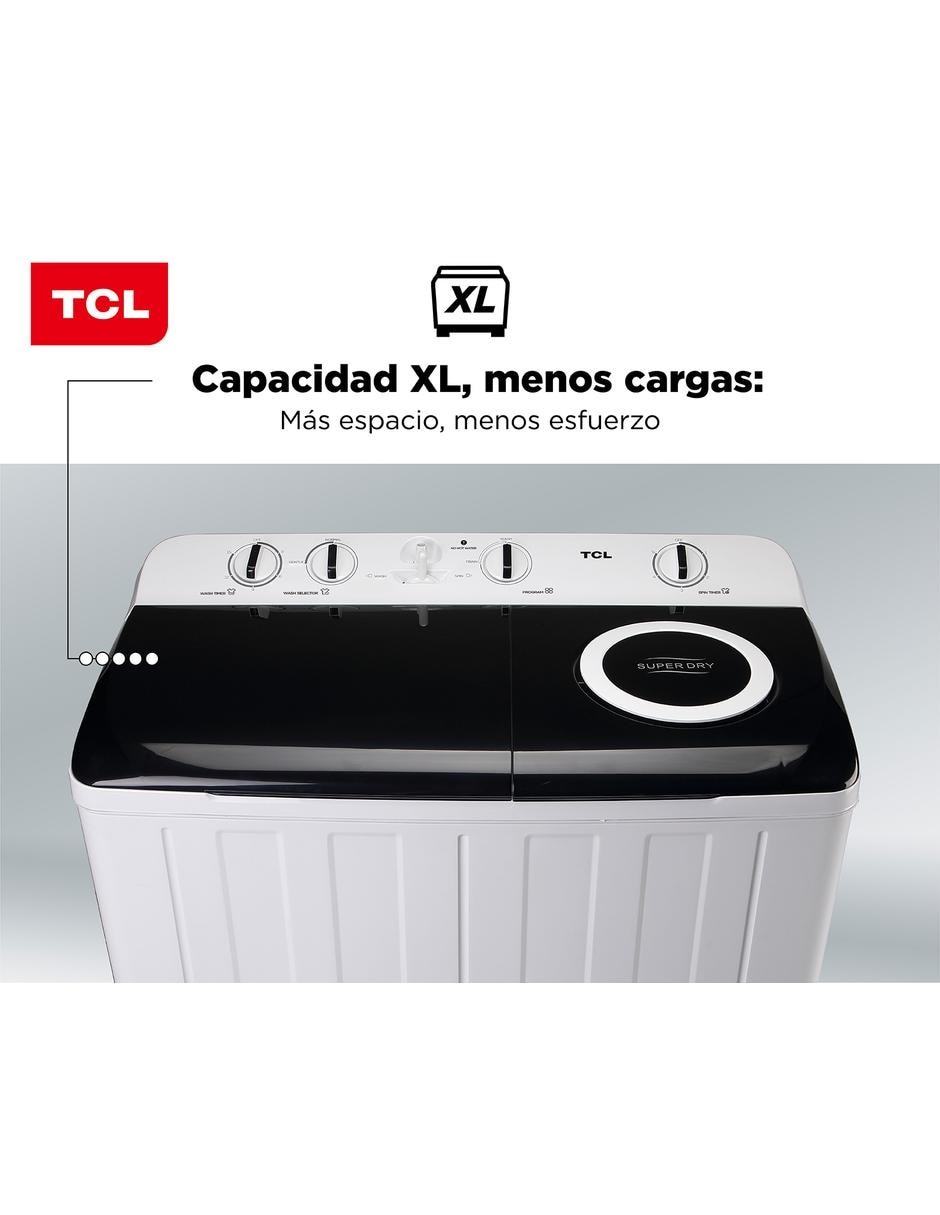 Lavadora doble tina 20 kg semiautomática carga superior twt20s 3