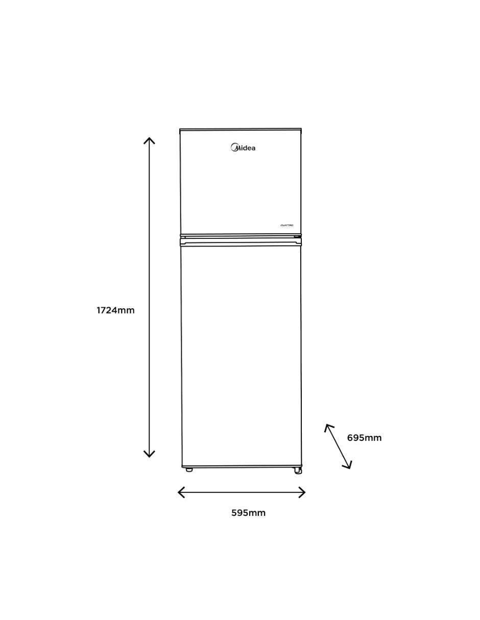 Refrigerador top mount 12 pies cúbicos inverter y no frost y fábrica de hielo MDRT489MTM50D 7
