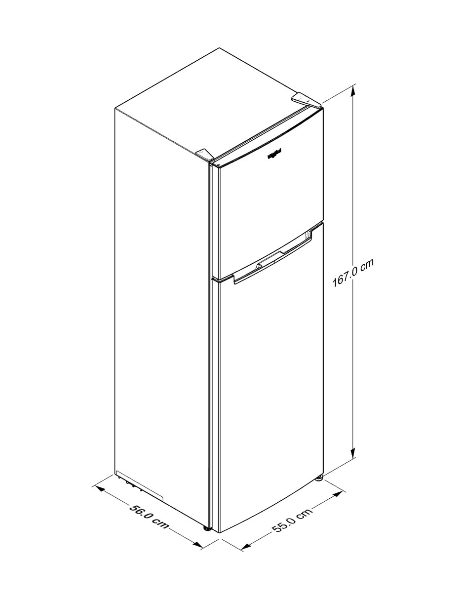 Refrigerador top mount 9 pies cúbicos inverter WT02409D 7