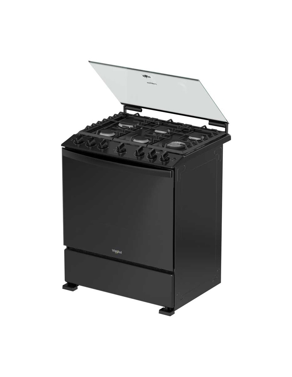 Estufa de piso a Gas LP 76.2 cm WFR7000B de 6 quemadores 2