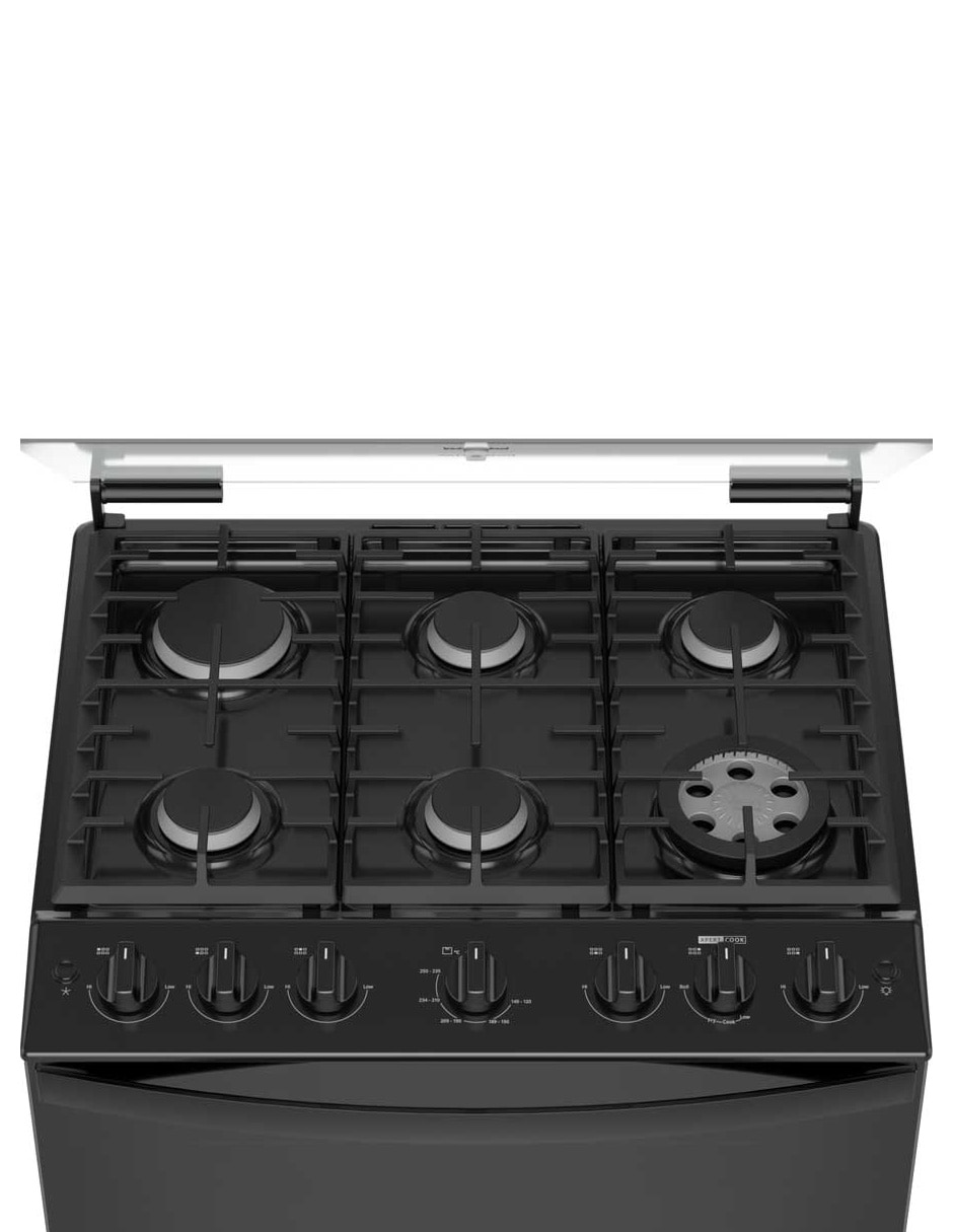 Estufa de piso a Gas LP 76.2 cm WFR7000B de 6 quemadores 5