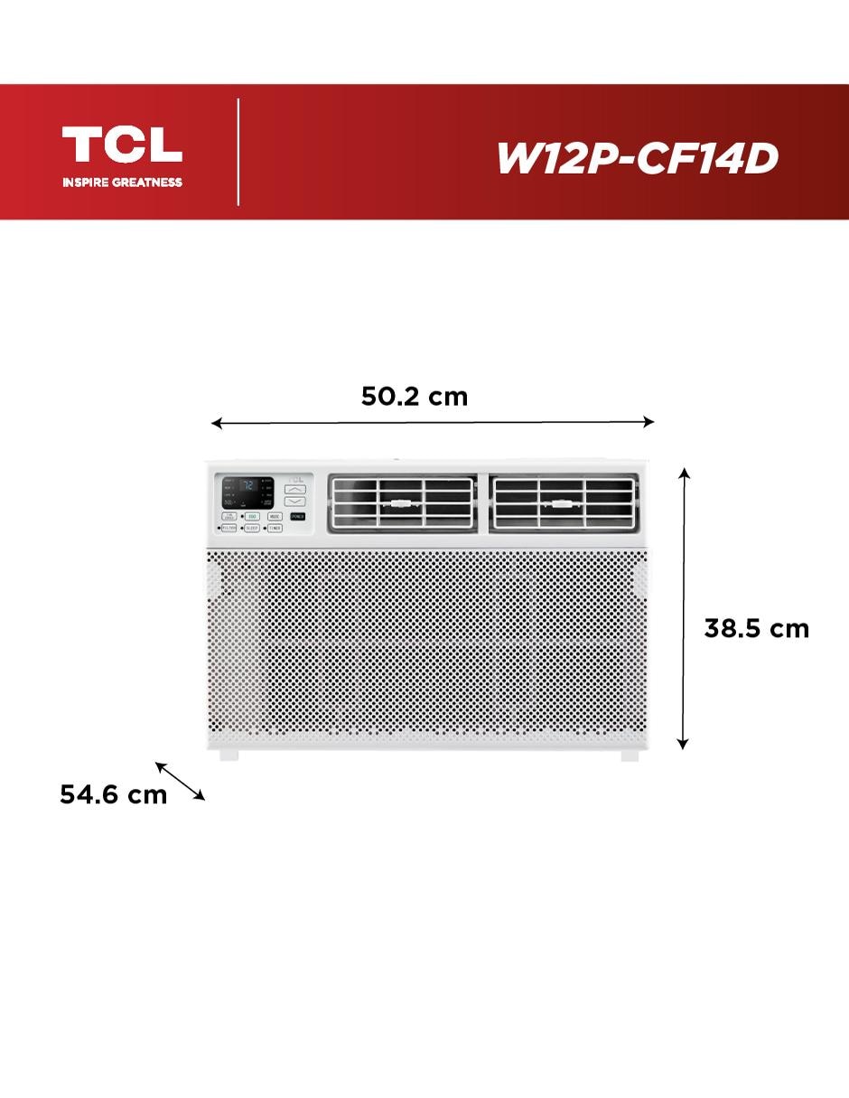 Aire acondicionado de ventana On/Off Ventana frío 12000 BTU W12P-CF14D 110 V 5