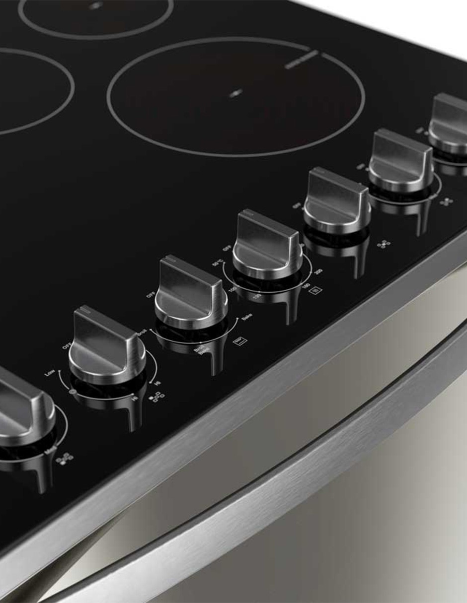 Estufa de piso eléctrica 75.9 cm WFRE2420D de 5 quemadores 4