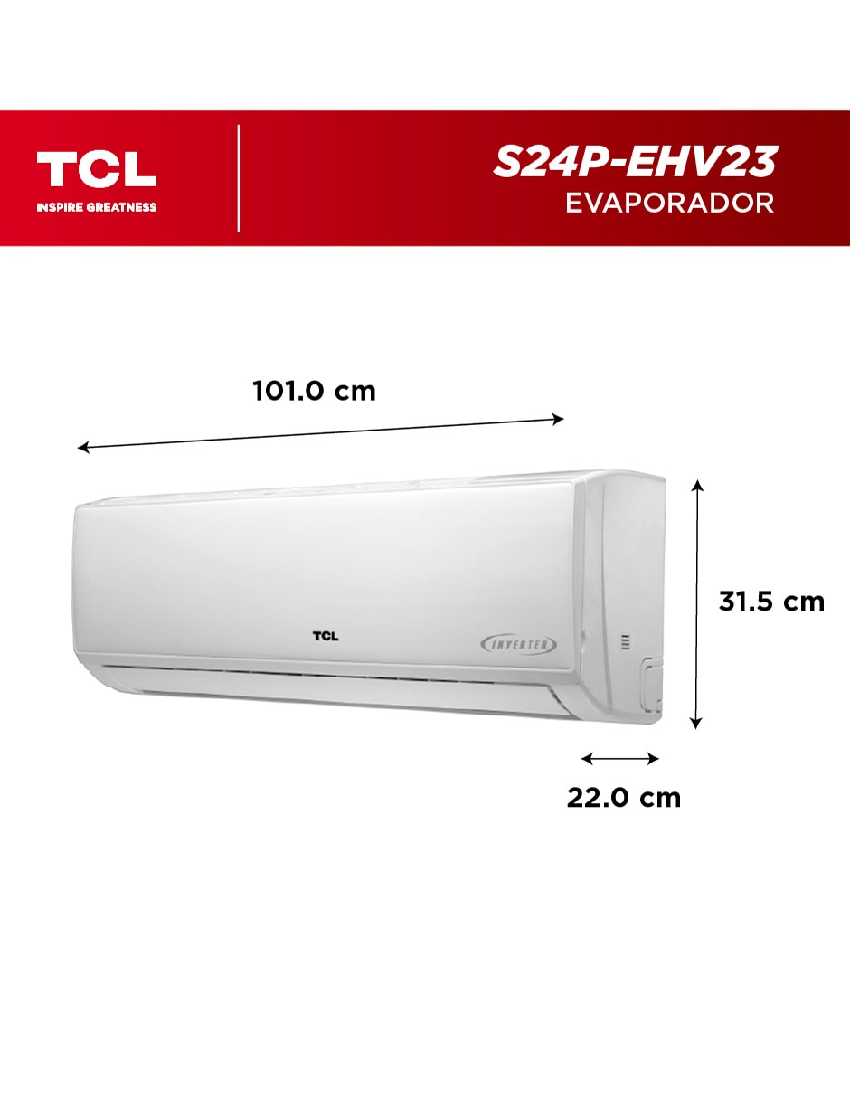 Aire acondicionado mini split inverter Inverter Elite frío y calor 24000 BTU S24P-EHV23 220 V 4