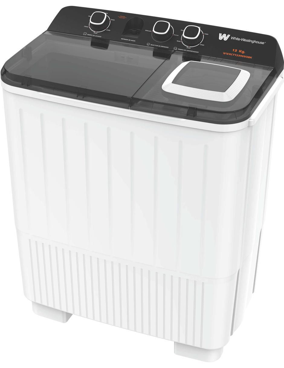 Lavadora doble tina 13 kg semiautomática carga superior wwxctt23905qbk Lavadora doble tina 13 kg semiautomática carga superior wwxctt23905qbk