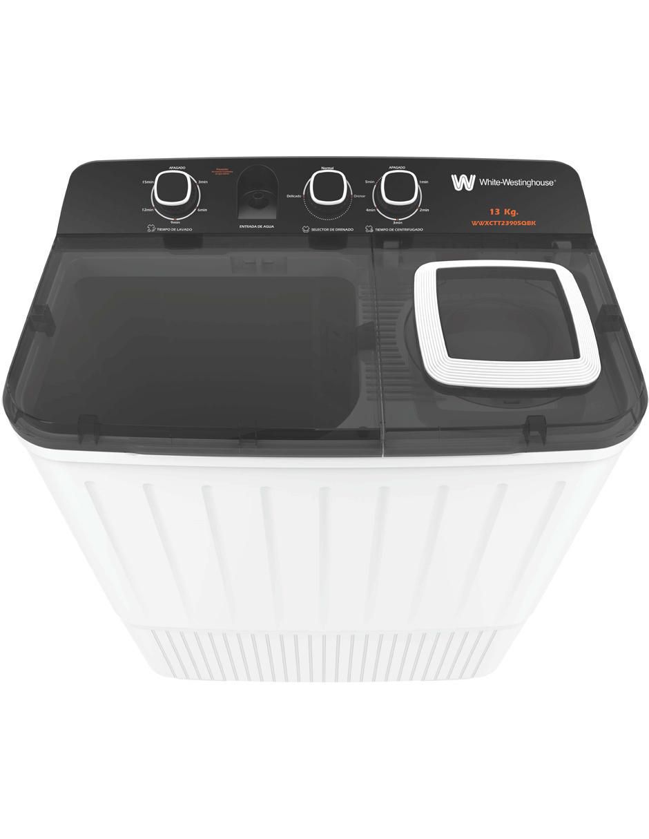 Lavadora doble tina 13 kg semiautomática carga superior wwxctt23905qbk 2