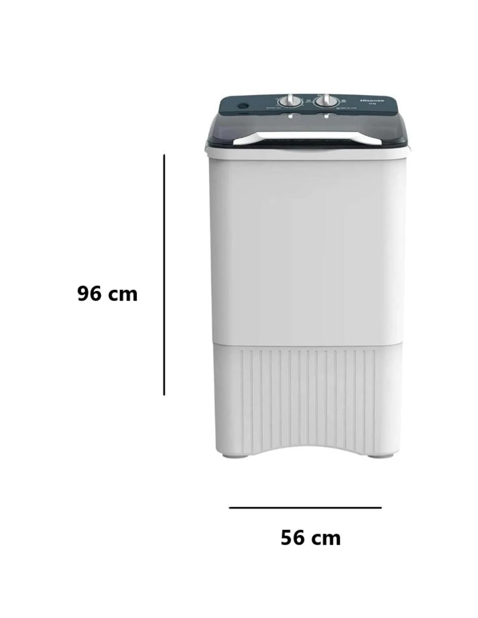 Lavadora 15 kg semiautomática carga superior wsff1501 6