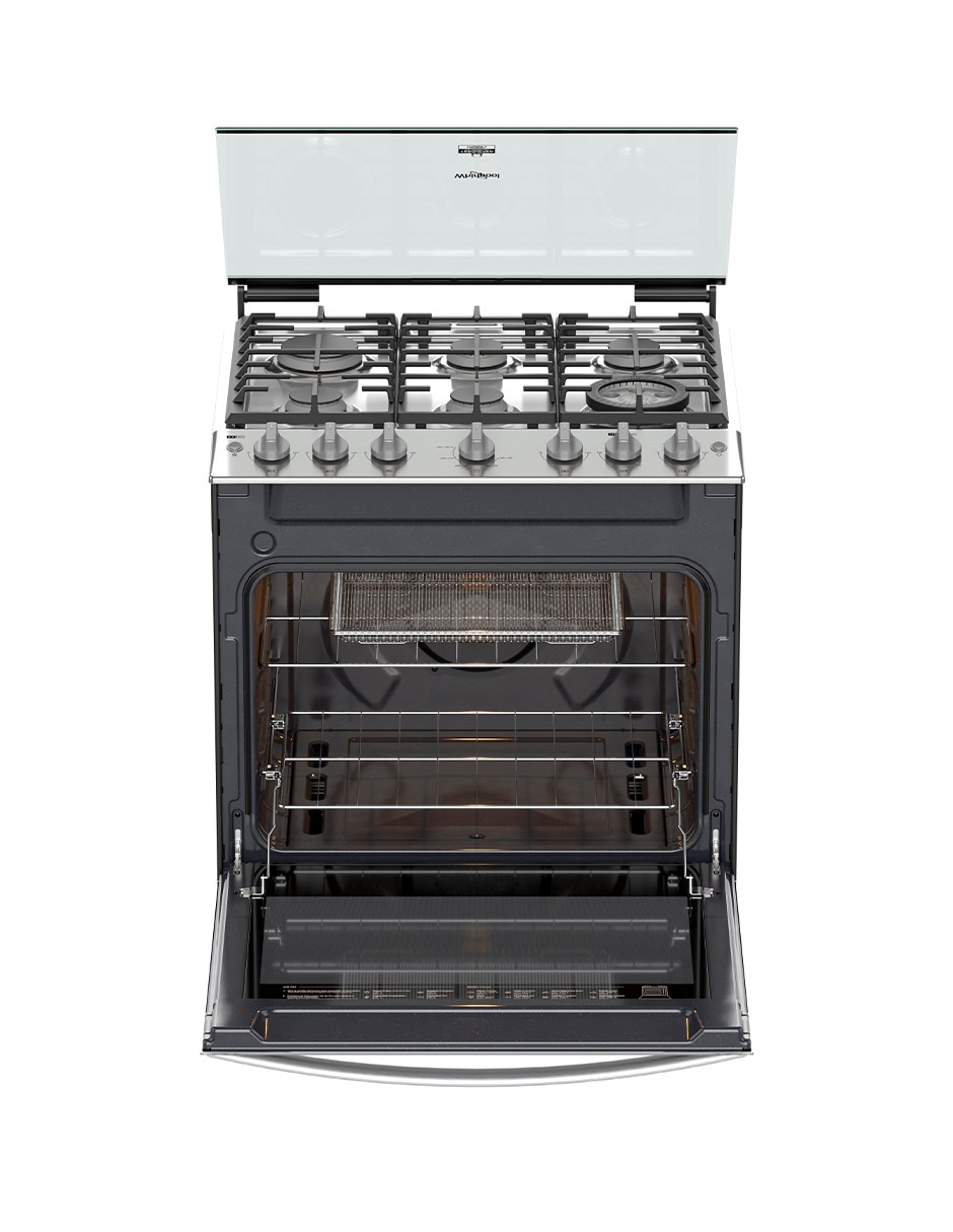 Estufa de piso a Gas LP 76 cm WFR7050S de 6 quemadores 2
