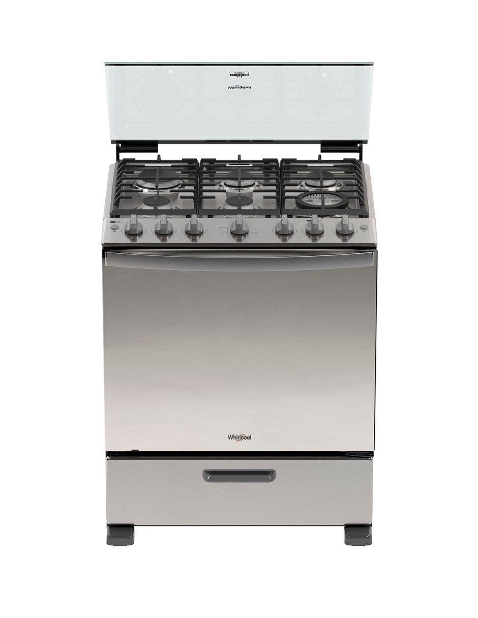 Estufa de piso a Gas LP 76 cm WFR7250S de 6 quemadores Estufa de piso a Gas LP 76 cm WFR7250S de 6 quemadores