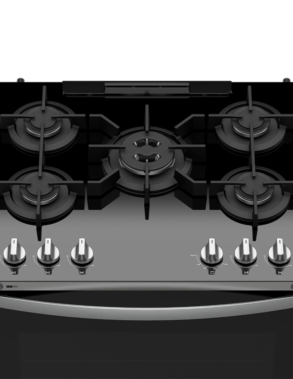 Estufa de piso a Gas LP 76 cm WFR7650S de 5 quemadores 2