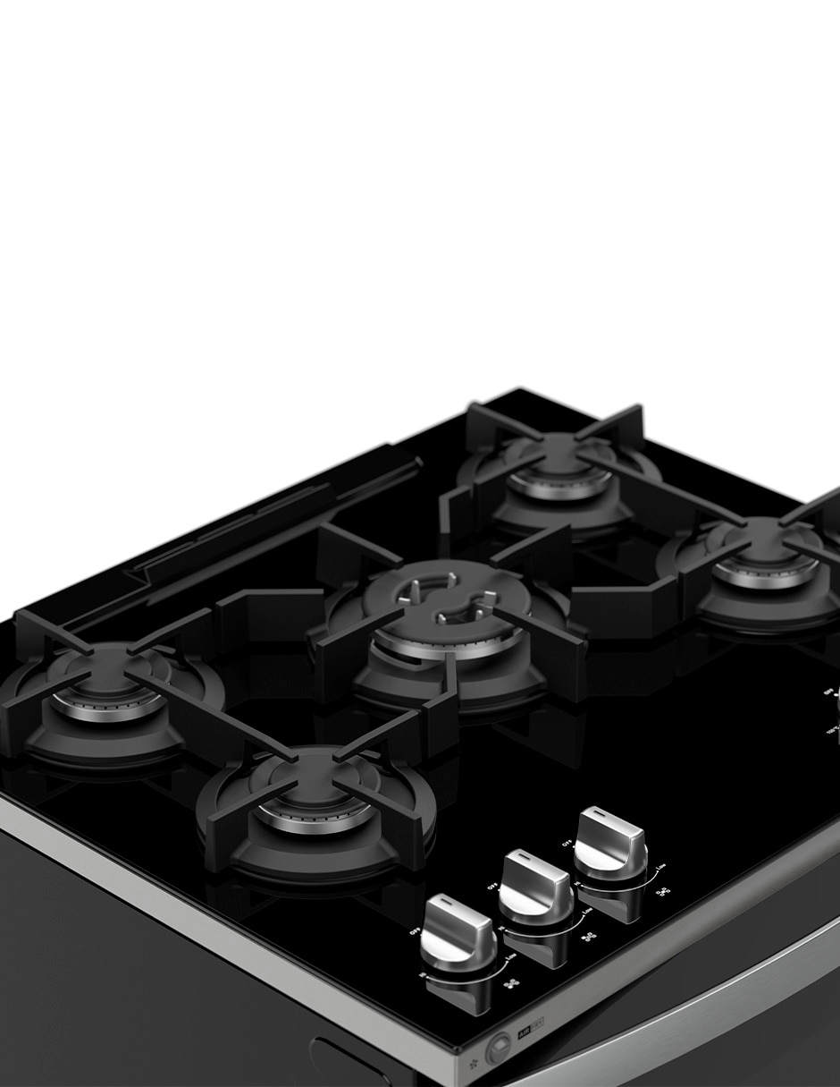Estufa de piso a Gas LP 76 cm WFR7650S de 5 quemadores 4
