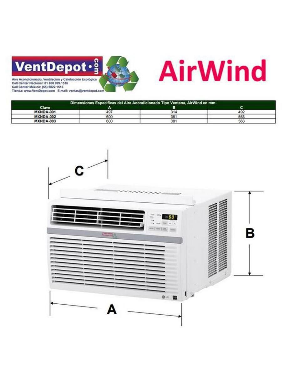 Aire acondicionado de ventana frío mxnda-001 4