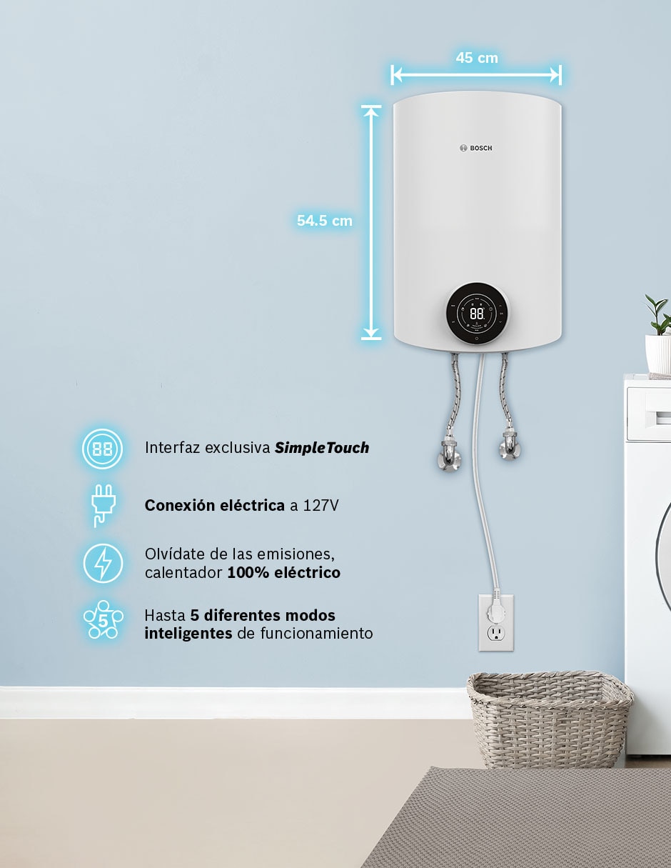 Calentador de depósito SMART TANK 50 L 120V 50 L eléctrico 8