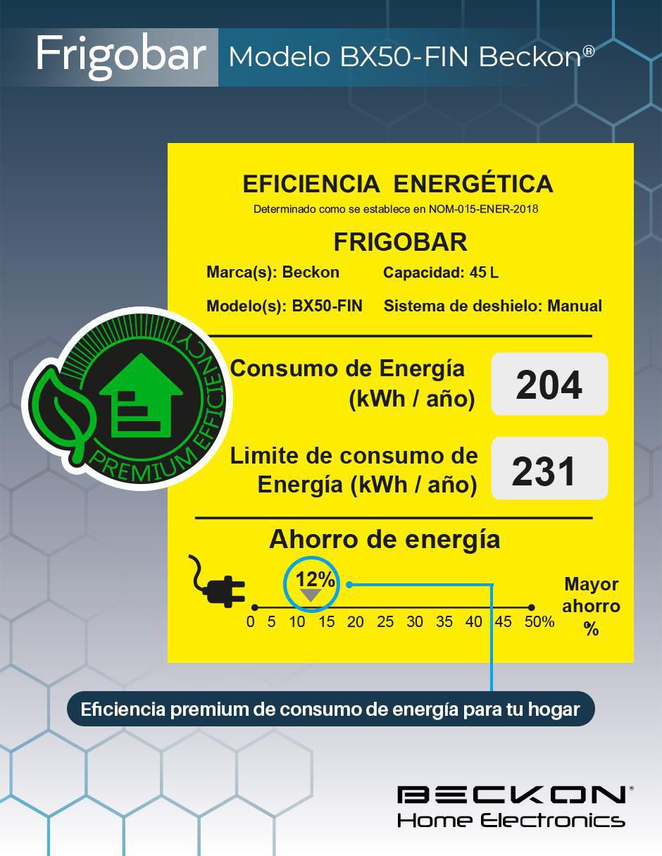 Frigobar Premium Efficiency 3.5 pies cúbicos 8