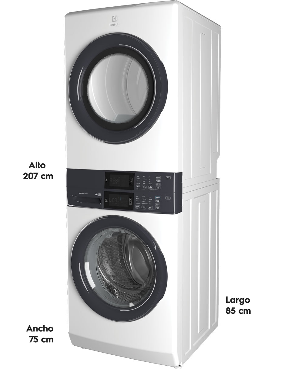 Combo lavadora + secadora gas LP 21 kg ELTE7300AW 8