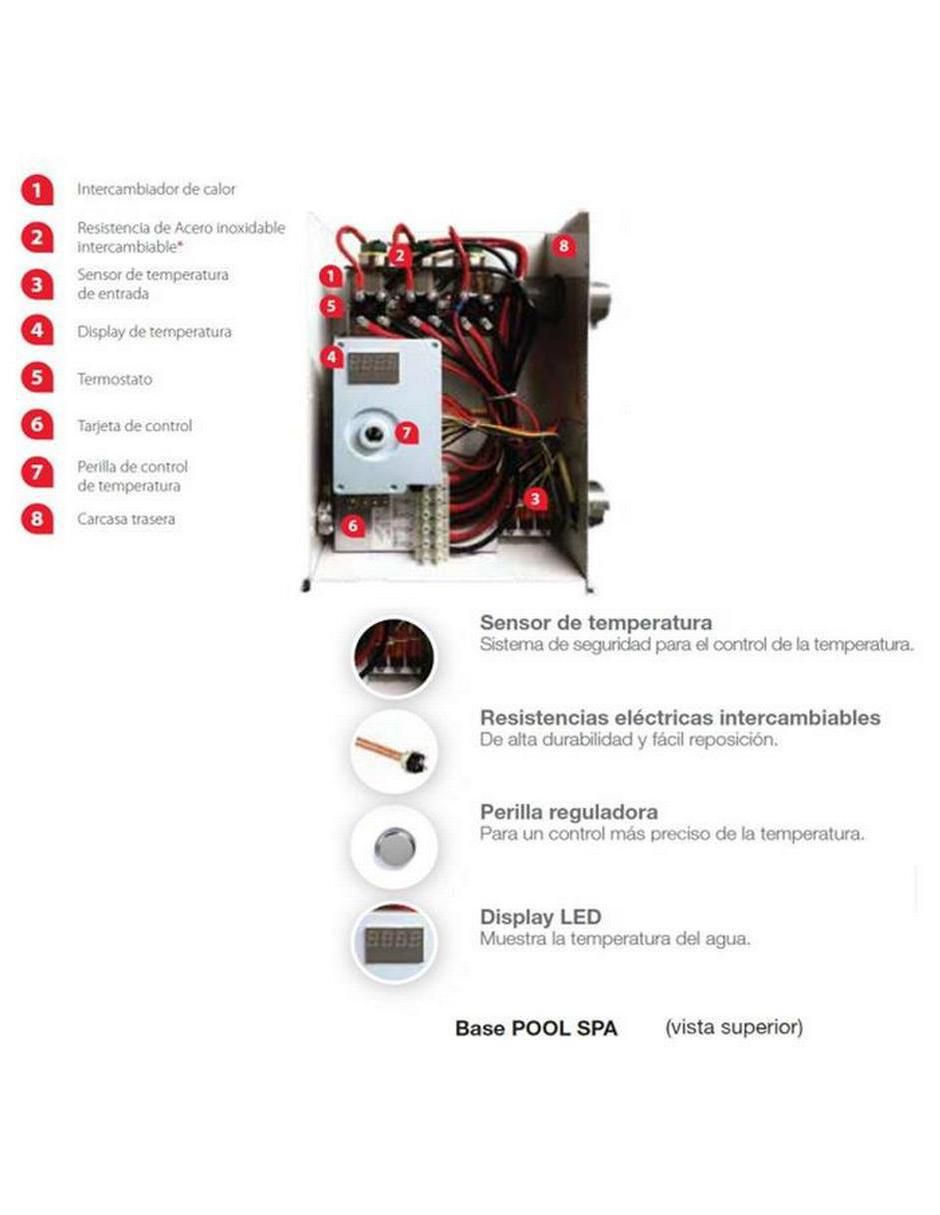 Calentador de paso MXPLS-001 11 L electrónico 2