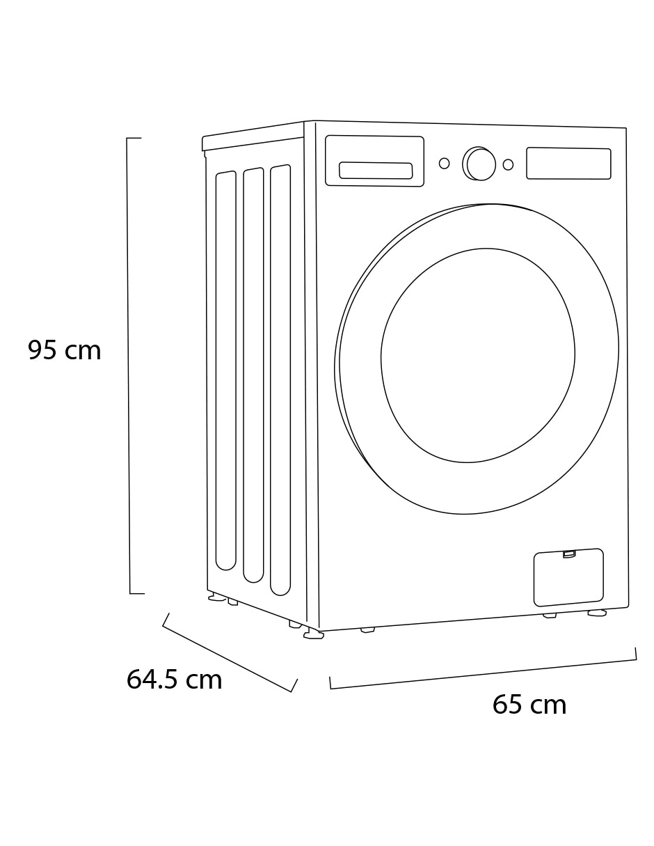 Lavasecadora eléctrica 16 kg 8 kg WD16EGNTS6P 12