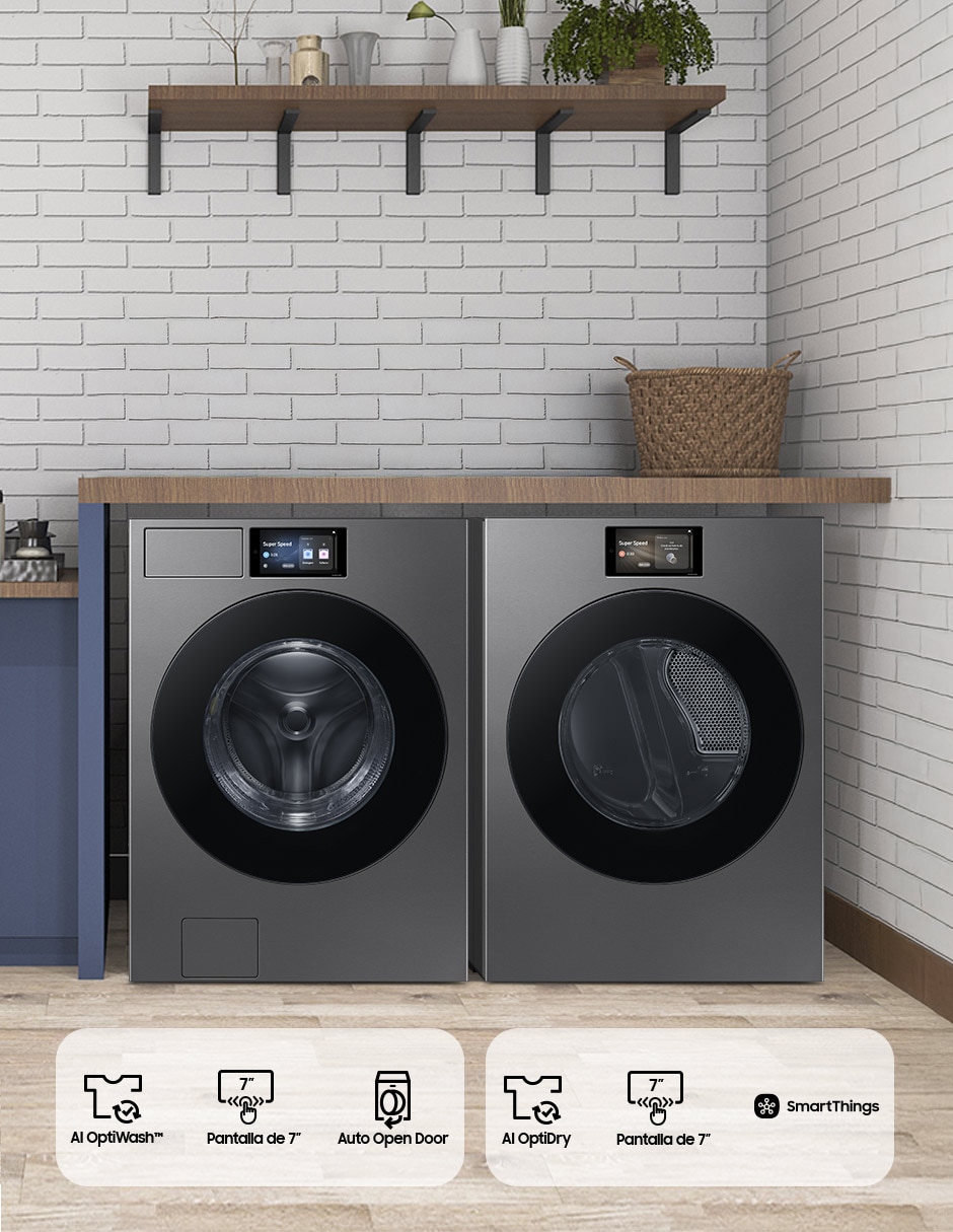 Combo lavadora + secadora gas natural/LP 26 kg F-WD90F26AUDSP 3