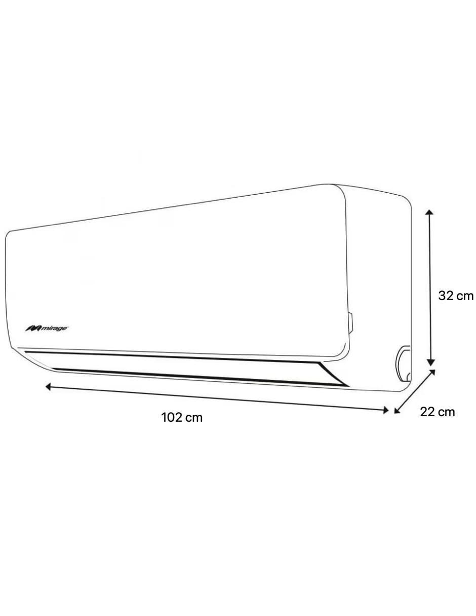 Aire acondicionado mini split frío 24000 BTU SETCHF261T 220 V 4