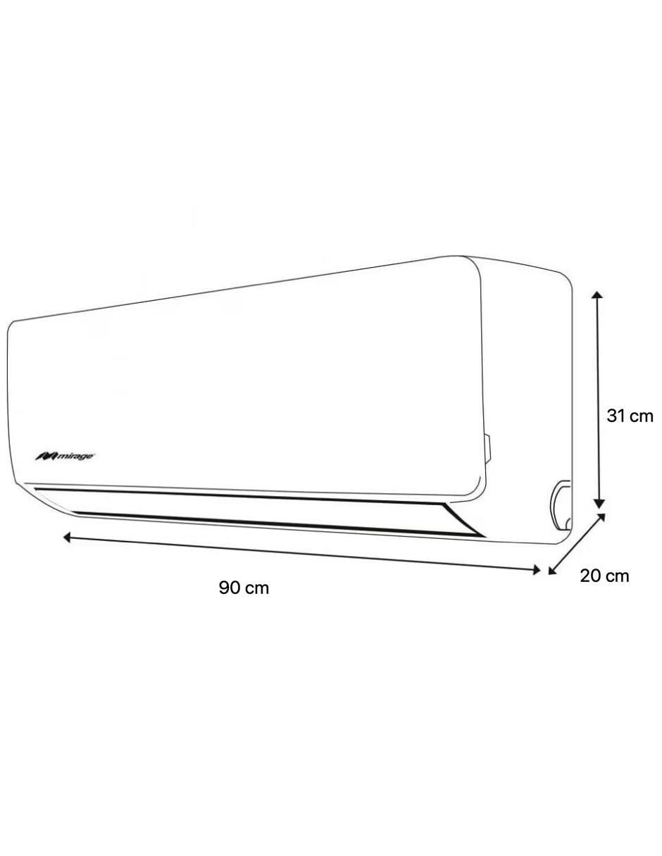 Aire acondicionado mini split inverter frío 18000 btu setcwf181e 4