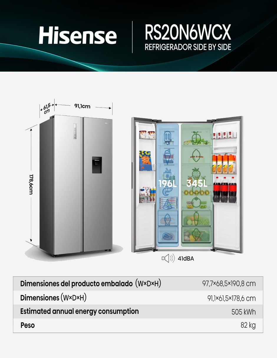 Refrigerador dúplex 20 pies cúbicos inverter, no frost RS20N6WCX 8