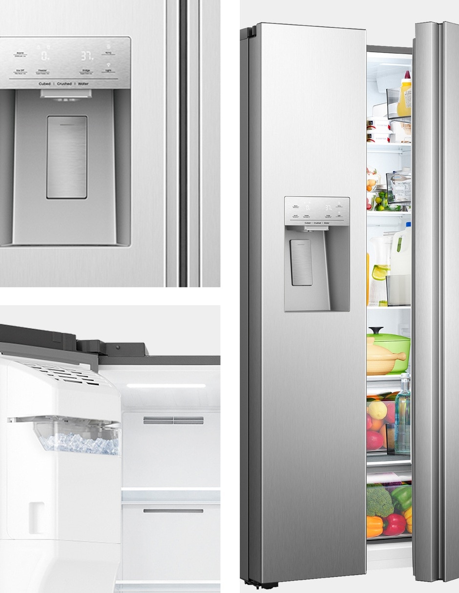 Refrigerador dúplex 30 pies cúbicos no frost invert y fábrica de hielo rs30n6icx 5