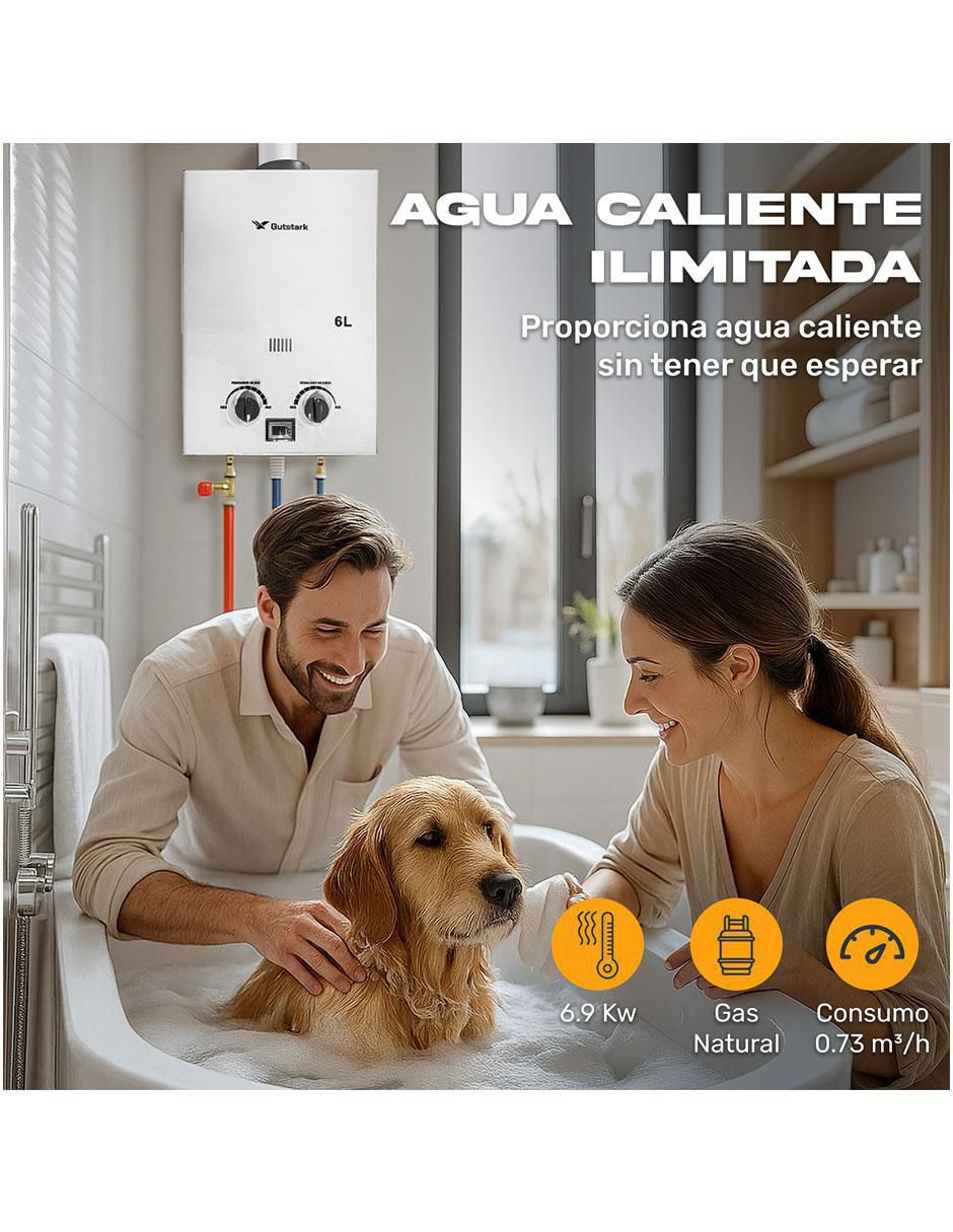 Calentador instantáneo mkz-calen6gnggri 6 l gas natural 3