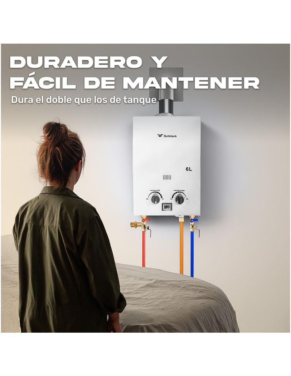 Calentador instantáneo mkz-calen6glpgri 6 L gas LP 6