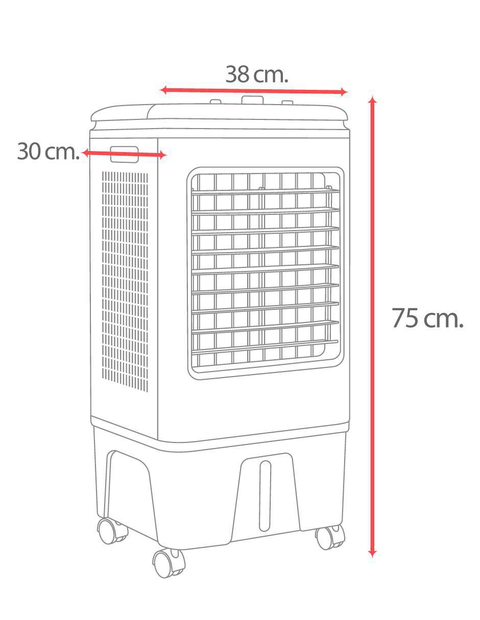 Enfriador evaporativo frío 15 L POLAR-2940CFM 127 V 9