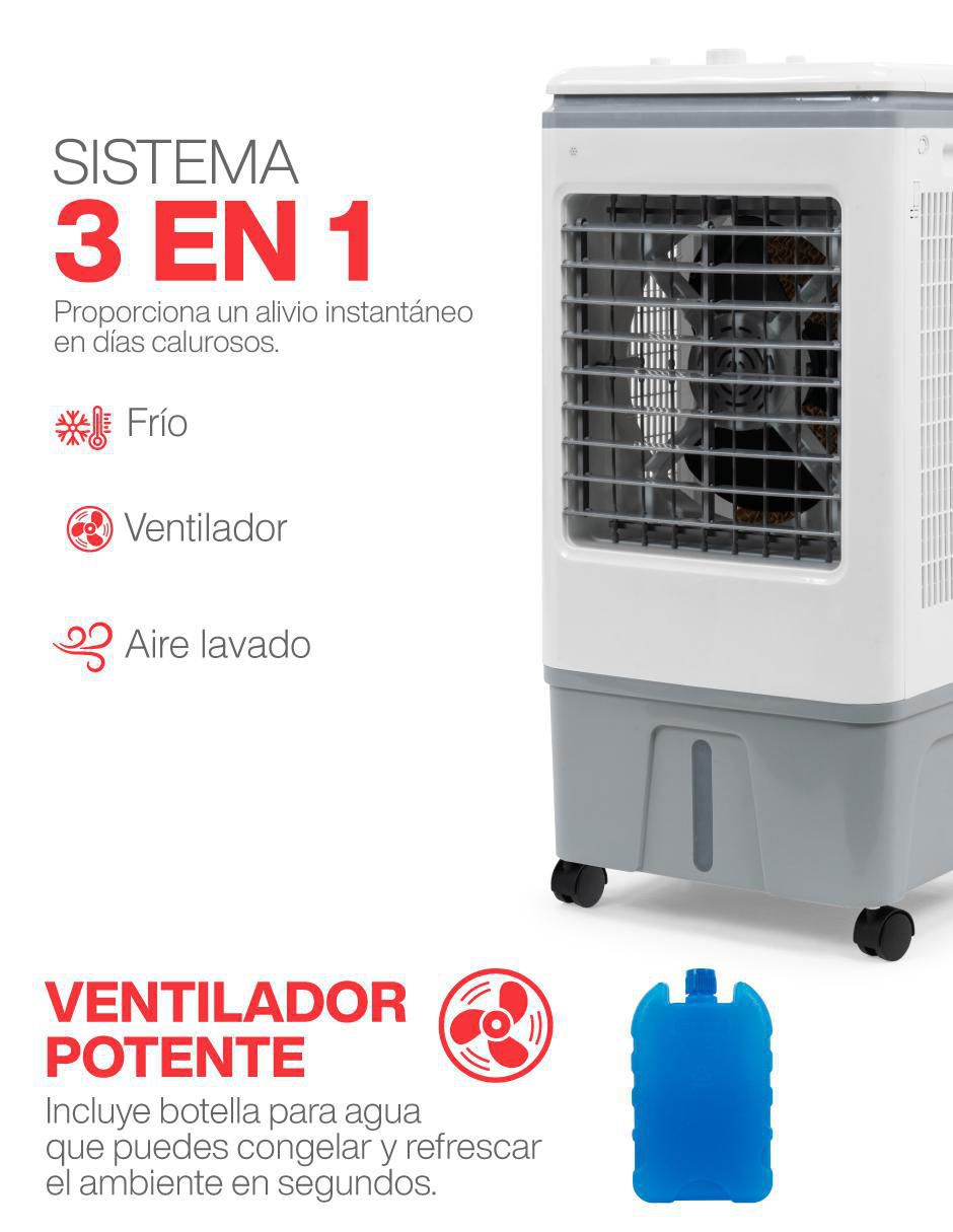 Enfriador evaporativo frío 15 L POLAR-2940CFM 127 V 3