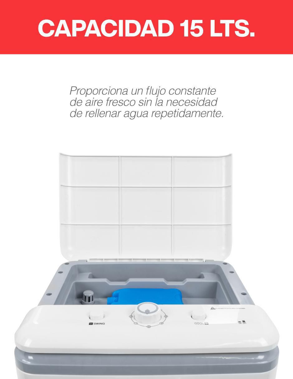 Enfriador evaporativo frío 15 L POLAR-2940CFM 127 V 7
