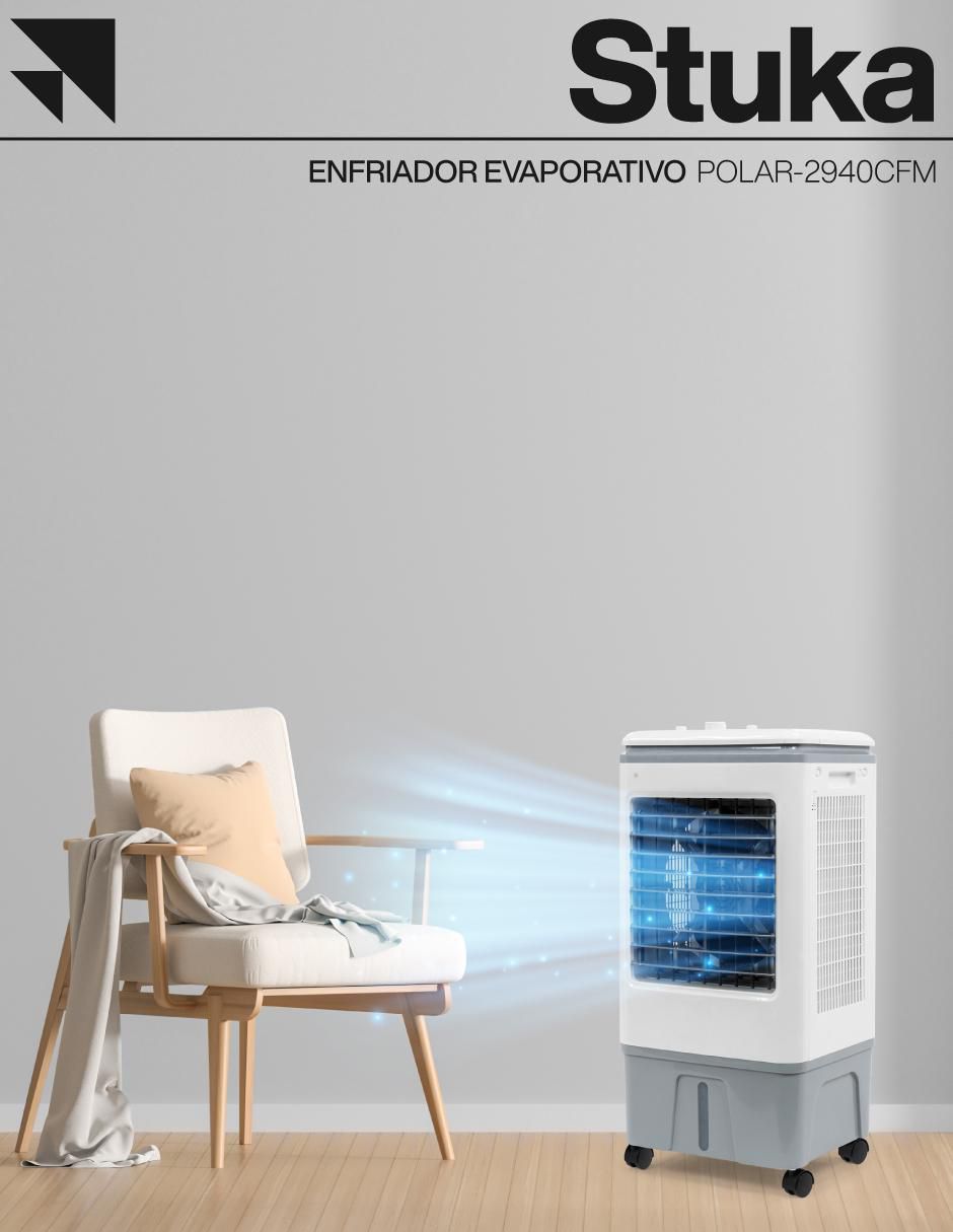 Enfriador evaporativo frío 15 L POLAR-2940CFM 127 V 8