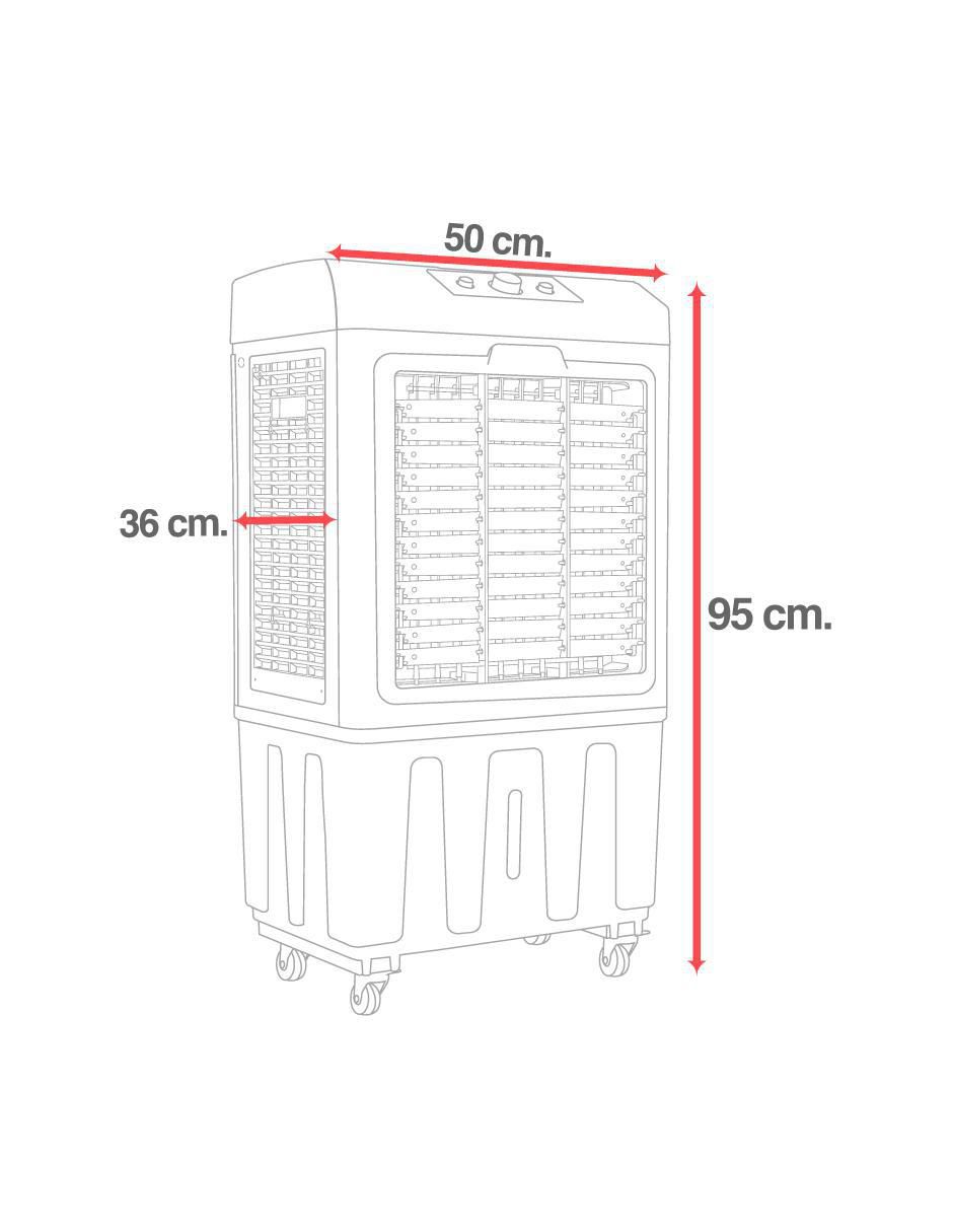 Enfriador evaporativo frío 48 L 4700CFM 127 V 9
