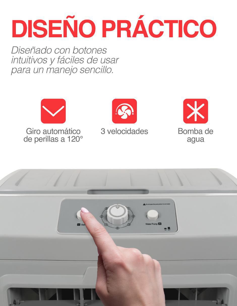Enfriador evaporativo frío 48 L 4700CFM 127 V 5