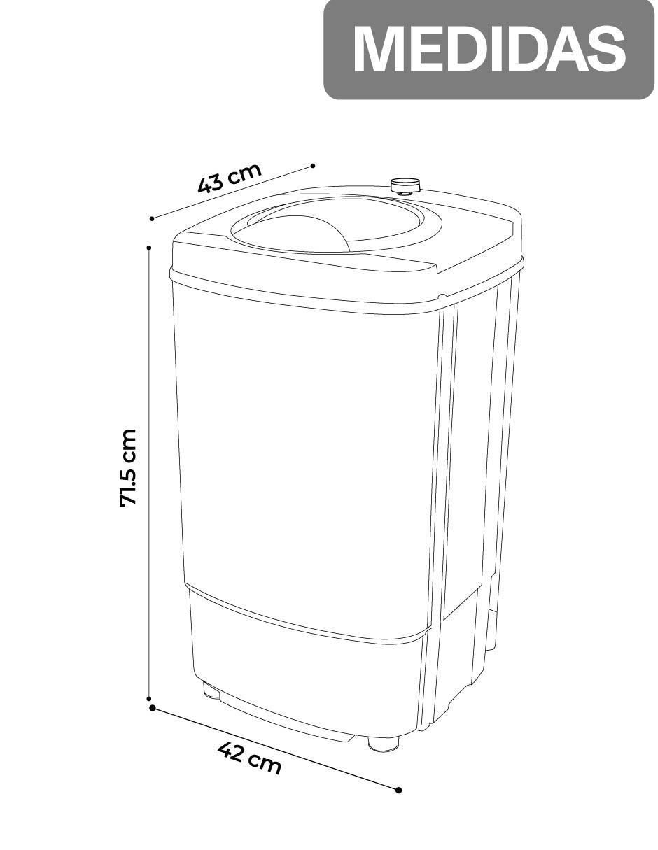 Secadora electrónica de 7 kg con 5 ciclos sydney 7
