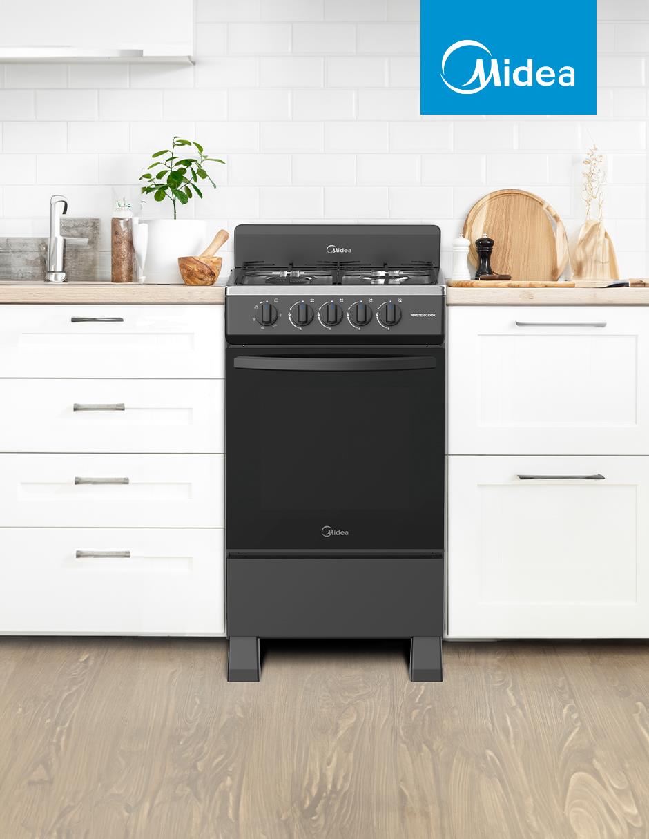 Estufa de piso a gas lp Mastercook 49.3 cm MGS20FS1BIABB de 4 quemadores 4
