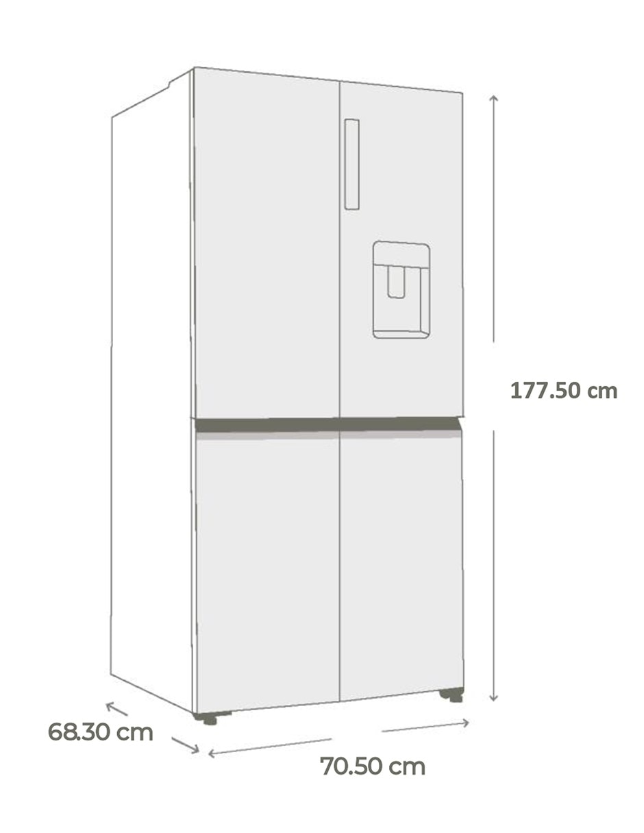 Refrigerador bottom mount 18 pies cúbicos con tecnología inverter, no frost y fábrica de hielo htm507jmlss0 11