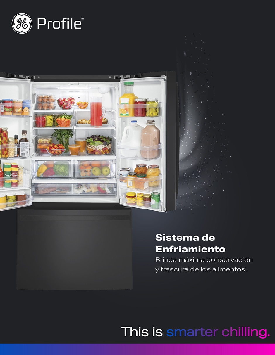 Refrigerador french door 21 pies cúbicos tecnología no frost PYN21JEWCDS 25