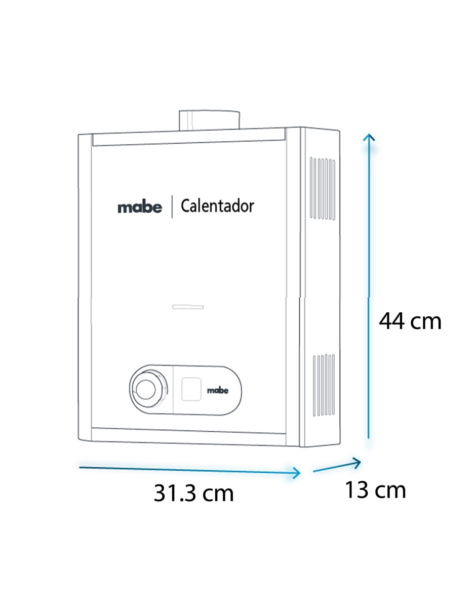 Calentador instantáneo CIM063SNA 6 l gas natural 9