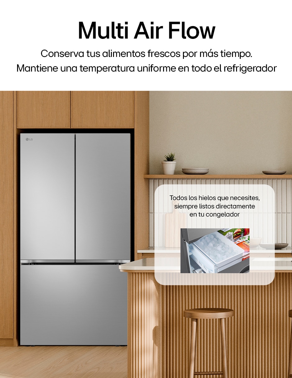 Refrigerador french door 32 pies cúbicos no frost  fábrica de hielos automática GM90FIP 3