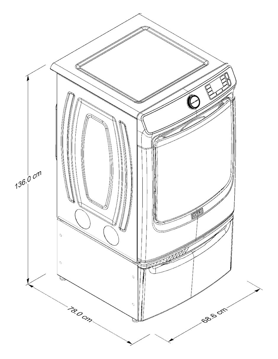 Secadora electrónica de 23 kg con 12 ciclos CP_7MMED7020RF 8