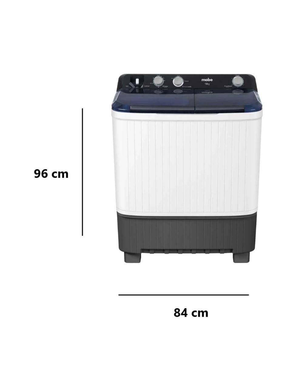 Lavadora doble tina 13 kg semiautomática carga superior lmdx3123hbab0 7